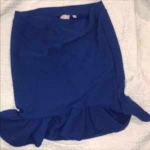 Blue Anthropologie Skirt